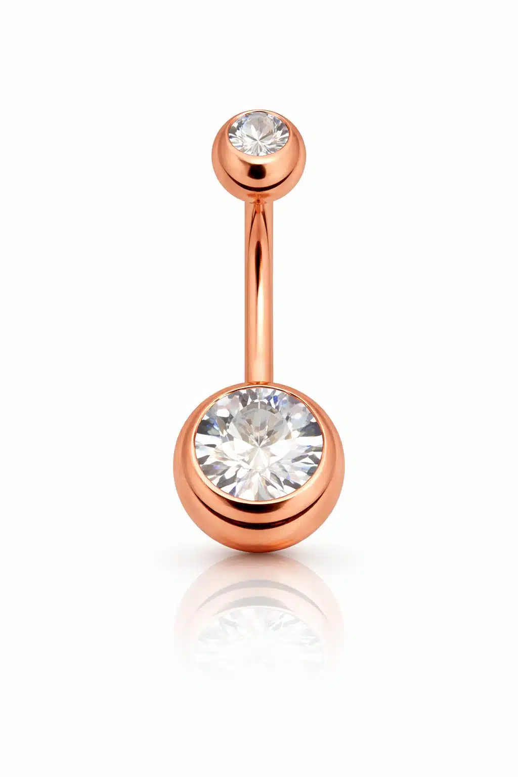 Piercing Αφαλού Διπλό Ζιργκόν Ροζ Χρυσό – NIRE SA0004 Piercing Αφαλού Διπλό Ζιργκόν Ροζ Χρυσό – NIRE SA0004