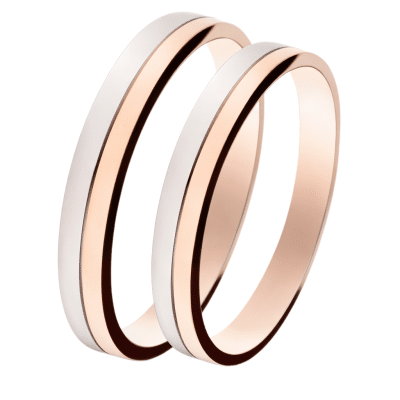 gold-wedding-rings-14k-rose-white-3mm