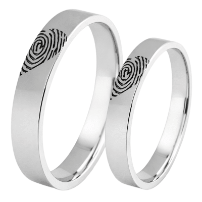 white-gold-wedding-rings-14k-matte-polished-fingerprint