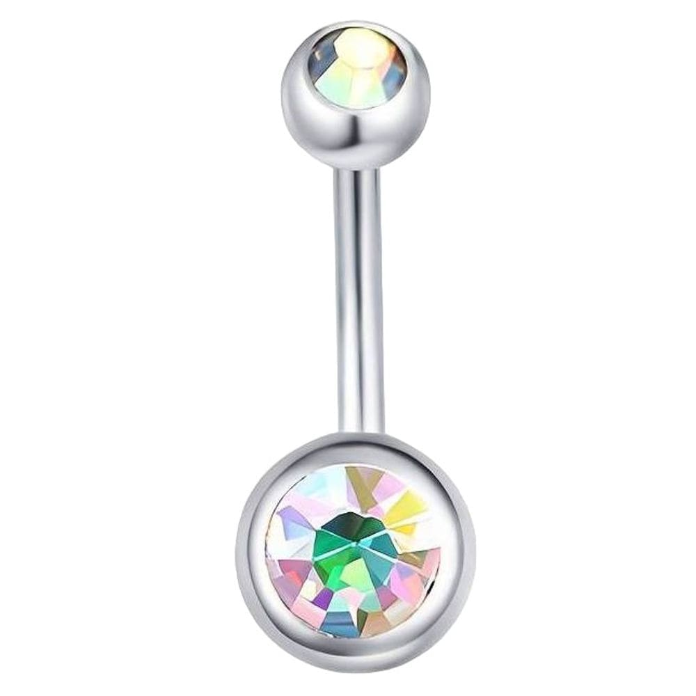 Piercing Αφαλού Ιριδίζον Ζιργκόν Ασημί – NIRE SA121 Piercing Αφαλού Ιριδίζον Ζιργκόν Ασημί – NIRE SA121