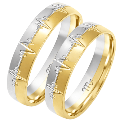 two-tone-gold-wedding-rings-14k-heartbeat