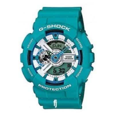 ανδρικό ρολόι Casio G-Shock GA-110 τυρκουάζ λουράκι