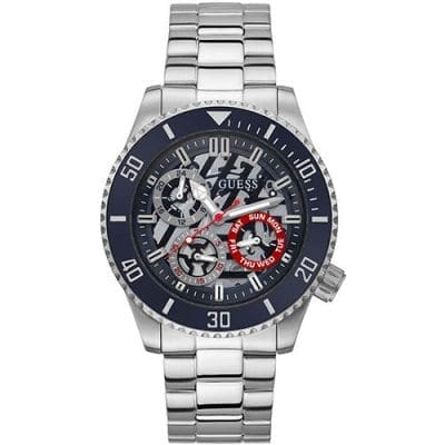 Guess Ανδρικό Ρολόι Transparent 45mm Ασημί GW0488G1 Guess Ανδρικό Ρολόι Transparent 45mm Ασημί GW0488G1