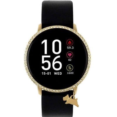 Smart watch Radley γυναικείο μαύρο χρυσό strass