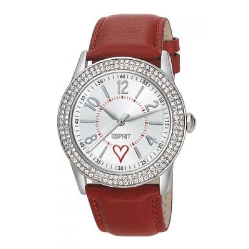 Γυναικείο Ρολόι Esprit 40mm με Κόκκινο Δερμάτινο Λουρί ES104992002 Γυναικείο Ρολόι Esprit 40mm με Κόκκινο Δερμάτινο Λουρί ES104992002