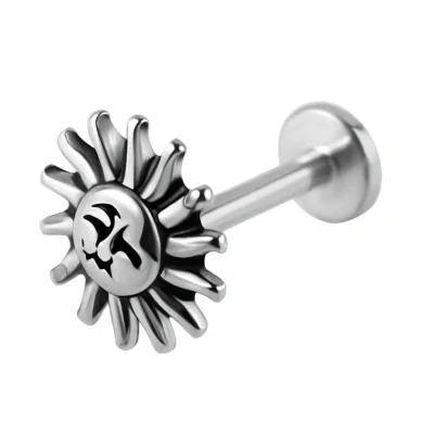Helix Piercing Ήλιος Ασημί με Minimal Design SS178B