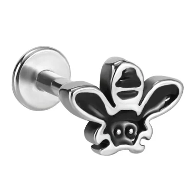 Helix Piercing μέλισσα – edgy ασημί piercing SS121