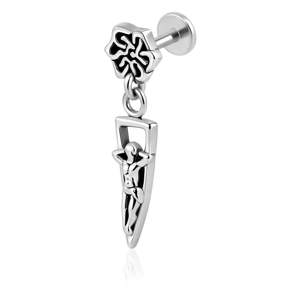 Helix Piercing σε Ασημί Χρώμα Κρεμαστό SS174 Helix Piercing σε Ασημί Χρώμα Κρεμαστό SS174
