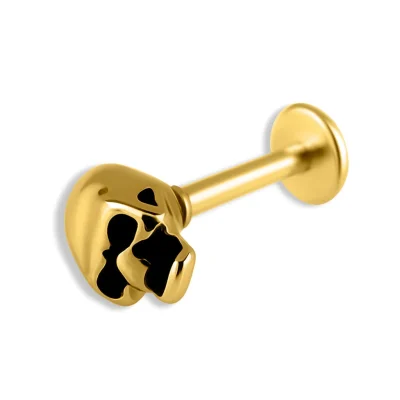 Helix Σκελετός print piercing – χρυσό σχέδιο SS163B