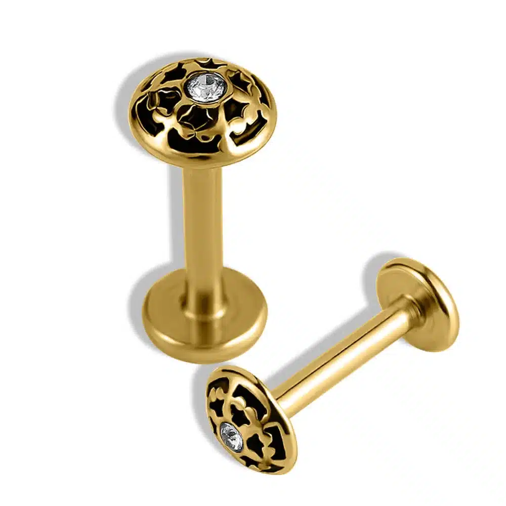 Helix Piercing Ανάγλυφο Σχέδιο Ζιργκόν Χρυσό Elegant SS170A Helix Piercing Ανάγλυφο Σχέδιο Ζιργκόν Χρυσό Elegant SS170A