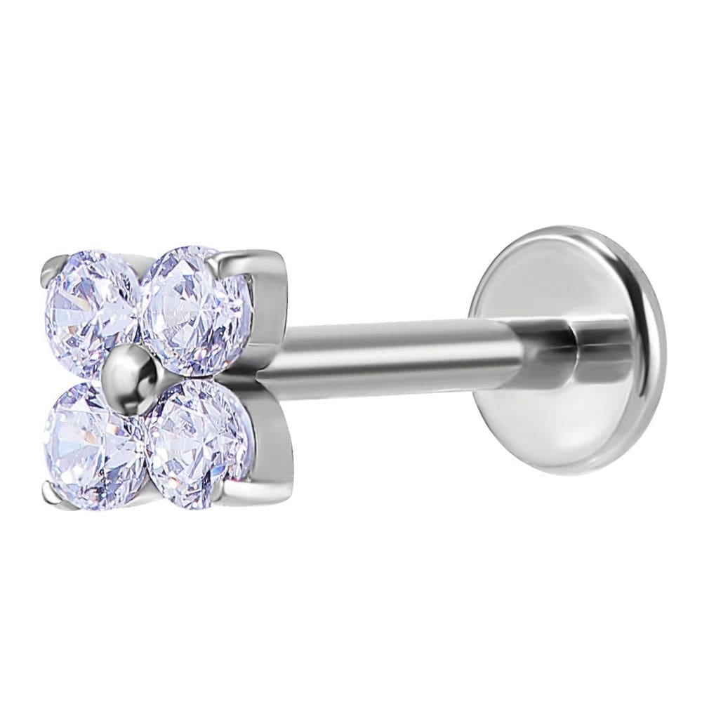 Helix Piercing Τετράδα Ζιργκόν Ασημί Minimal Design SS146B Helix Piercing Τετράδα Ζιργκόν Ασημί Minimal Design SS146B