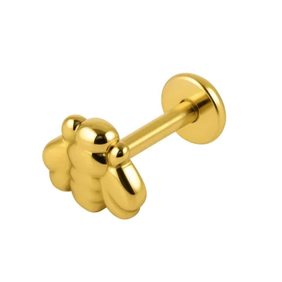 Helix Piercing Μέλισσα Χρυσό Minimal Design SS166A