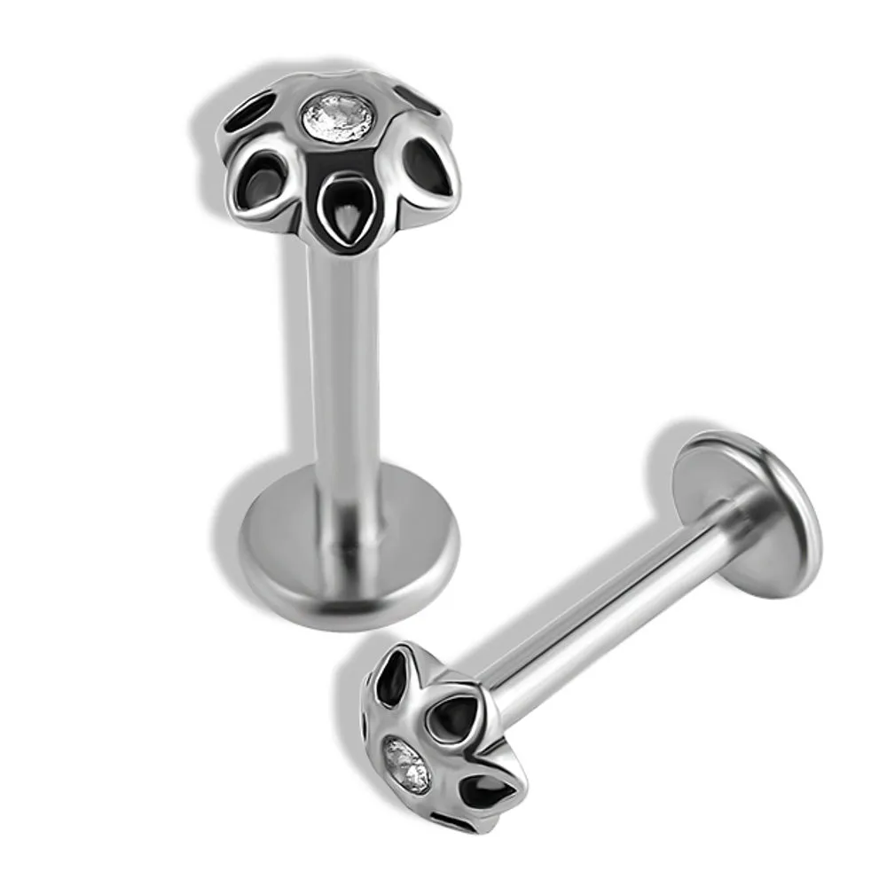 Helix Piercing Γεωμετρικό Ζιργκόν Ασημί Design SS180B Helix Piercing Γεωμετρικό Ζιργκόν Ασημί Design SS180B