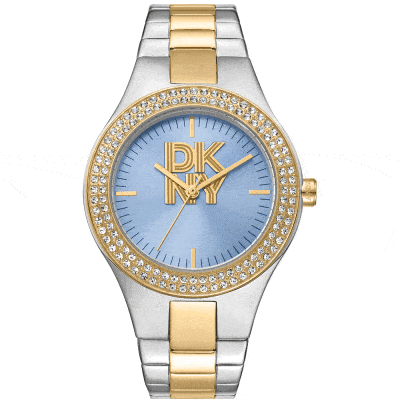 γυναικείο ρολόι DKNY Parsons Glitz ατσάλινο με ζιργκόν