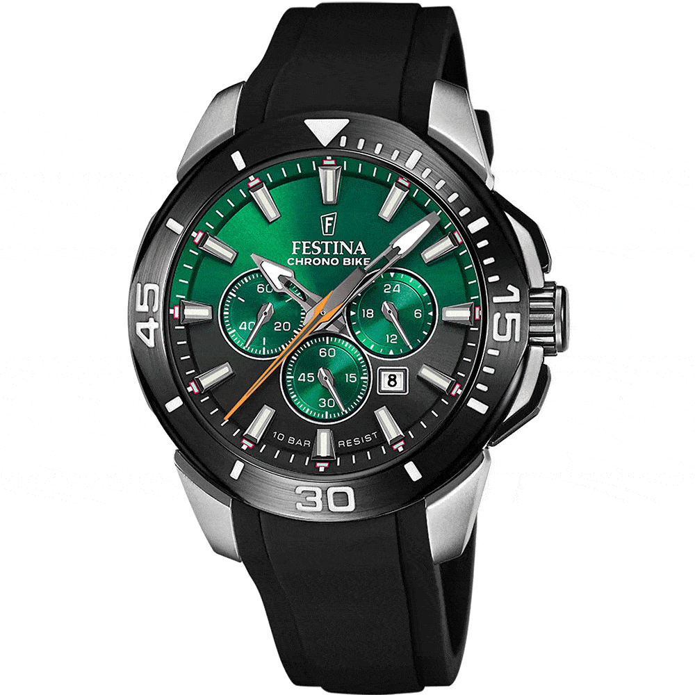 Ανδρικό Ρολόι Festina Chronograph 47mm με Μαύρο λουρακί F20642/C Ανδρικό Ρολόι Festina Chronograph 47mm με Μαύρο λουρακί F20642/C