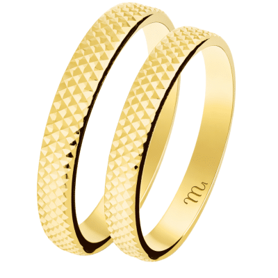 gold-wedding-rings-14k-matte-textured