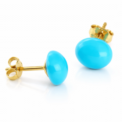 white-gold-earrings-18k-turquoise-round
