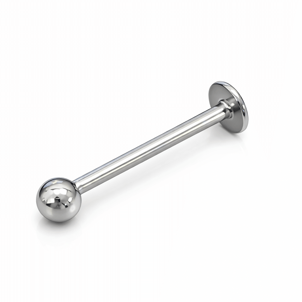 Ασημί piercing με μπίλια και επίπεδη βάση – minimal σχέδιο SS267 Ασημί piercing με μπίλια και επίπεδη βάση – minimal σχέδιο SS267